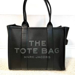 Marc Jacobs Black The Tote Bag - Classic Leather Tote
